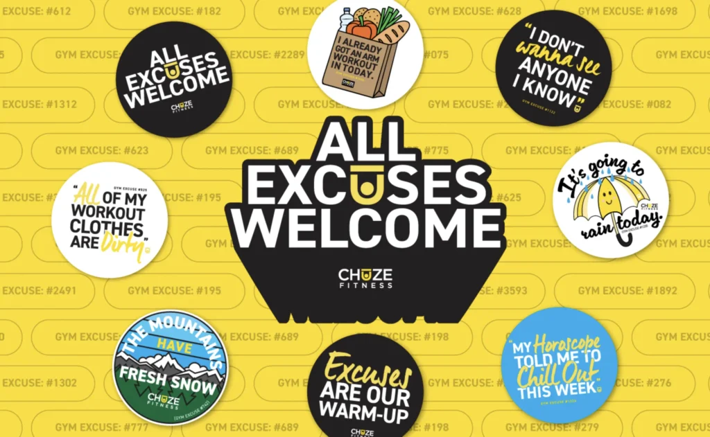 Chuze Fitness new ad campaign : All Excuses Welcome